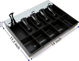 Cash Drawer Insert Money Tray, 5 Bills and 5 Coins, Compatible with Sam4s ER-5200, ER-5240, ER-5215, ER-380, ER-350, ER-520, ER-530, ER-650, ER-900 Series, SPS-300 Series