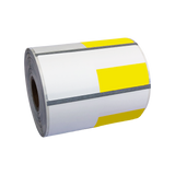 Zebra 2 5-8 x 1 1-8(2.625 x 1.125) inch POLYPRO 4000D Yellow(Left Top) Price tag