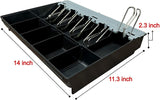 Cash Drawer Insert Money Tray Metal wire gripper 57, 5 Bills and 5 Coins, Compatible with Sam4s ER-5200, ER-5240, ER-5215, ER-900 Series, SPS-300 HK-7200 HK-7240 HK-7215 Series