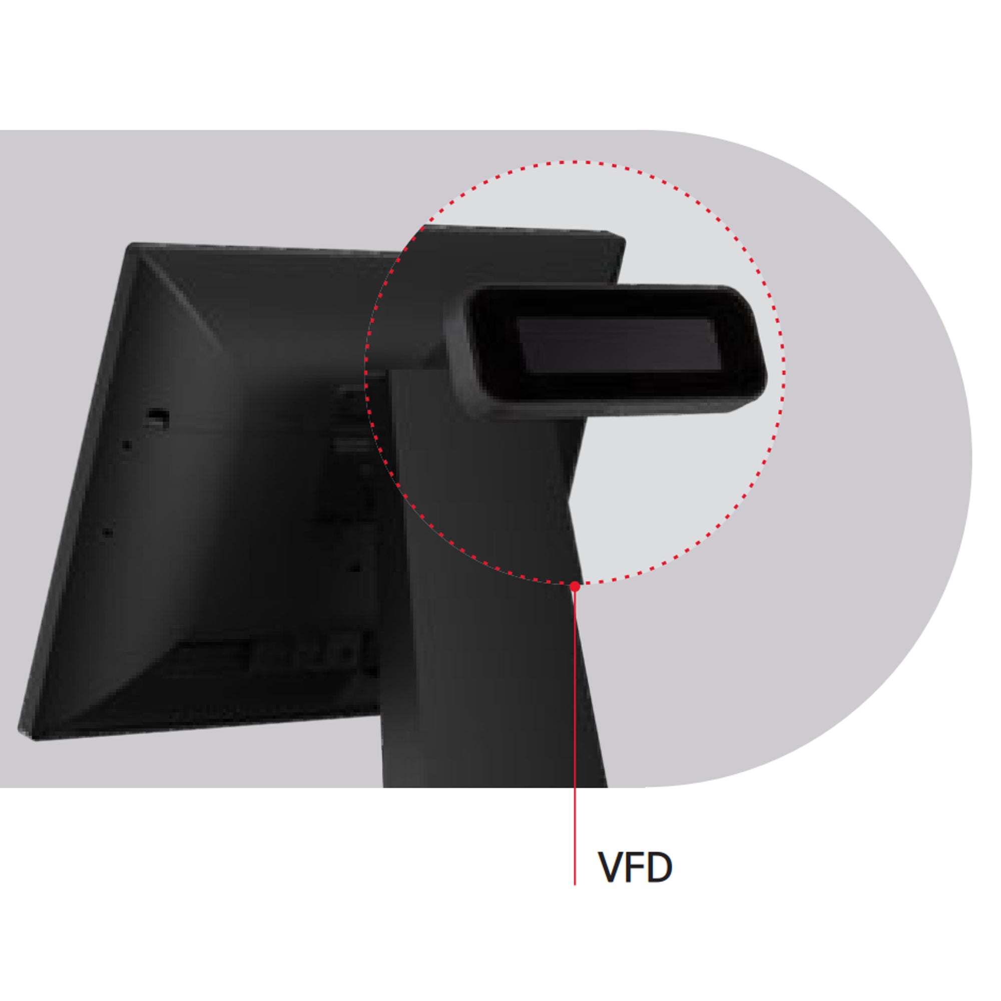 IMU VFD 2 Line Pole Display for E-200