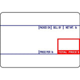 CAS8010-36 Printing Scale Label, 58 x 40 mm, UPC "36 ROLLS" Per Case