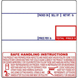 CAS8040-36 Printing Scale Label, 58 x 60 mm, UPC/Safe Handling, 36 Rolls of 500 Labels