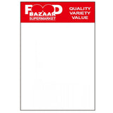 BGP001 Printing Scale Label, 60 x 100 mm, Red "Food Bazaar" Logo, 12 Rolls of 300 Labels