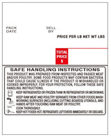 BGP003 Printing Scale Label, 60 x 80 mm, 3" Core, Safe Handling, 6 Rolls of 1,800 Labels