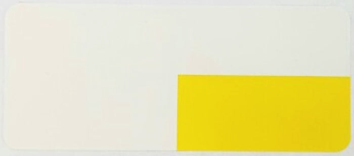 Zebra 2 5-8 x 1 1-8(2.625 x 1.125) inch POLYPRO 4000D Yellow(Left Top) Price tag