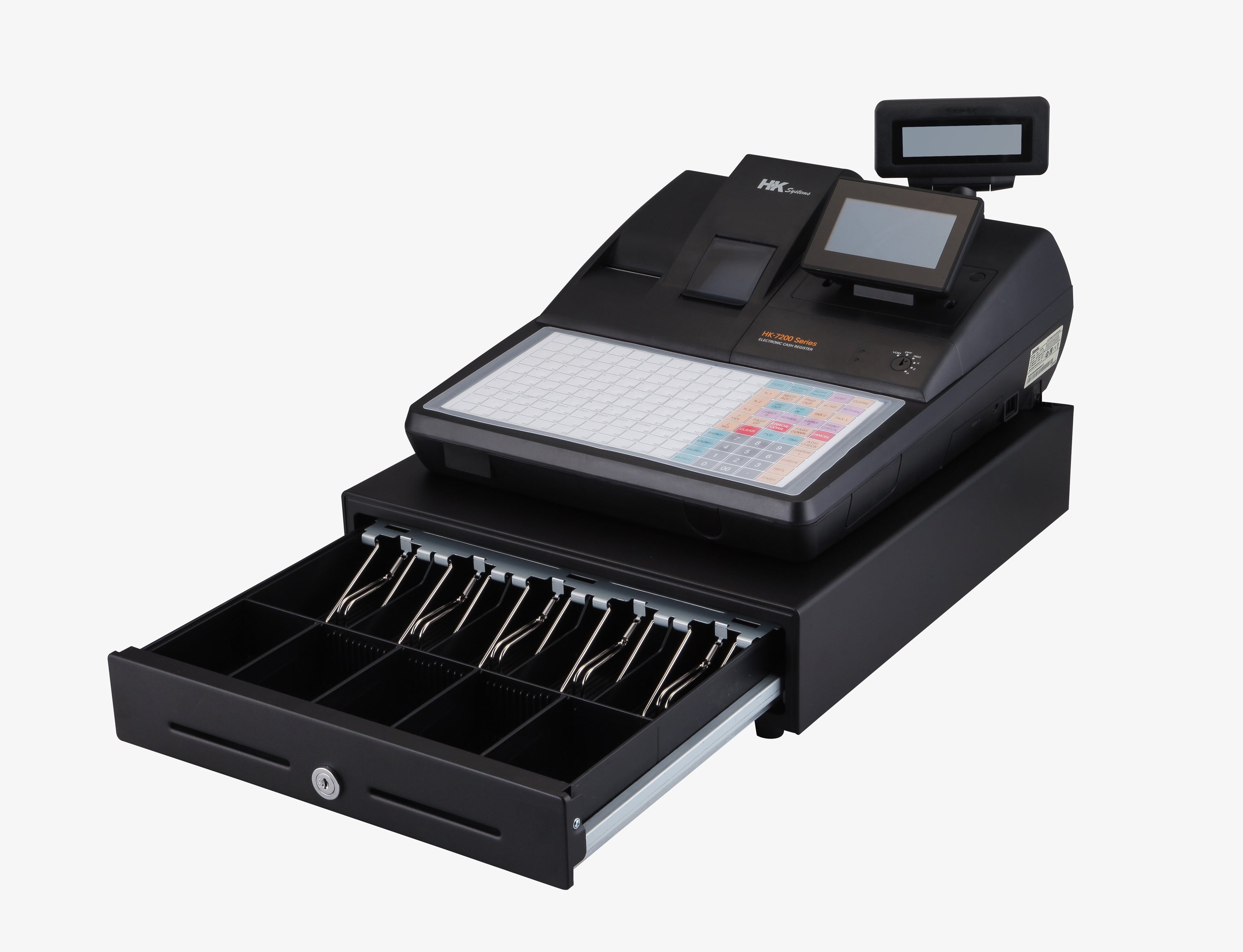 HK-7200, 160 Flat keys, Electronic Cash Register, NTEP Legal for Trade