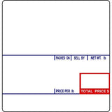 CAS8020-36 Printing Scale Label, 58 x 60 mm, UPC/Ingredients, 36 Rolls of 500 Labels