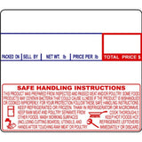 CAS8030-36 Printing Scale Label, 58 x 50 mm, Non-UPC/Safe Handling, 36 Rolls of 600 Labels