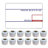 LST8010 Printing Scale Label, 58 x 40 mm, UPC/Ingredients 12 Rolls of 700 Labels