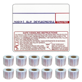 LST8030 Printing Scale Label, 58 x 50 mm, Non-UPC/Safe Handling 12 Rolls of 600 Labels