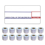 LST8000 Printing Scale Label, 58 x 30 mm, Non-UPC, 1,000 Per Roll, 12 Rolls/Box