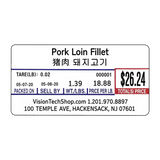 LST8000 Printing Scale Label, 58 x 30 mm, Non-UPC, 1,000 Per Roll, 12 Rolls/Box