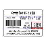 LST8010 Printing Scale Label, 58 x 40 mm, UPC/Ingredients 12 Rolls of 700 Labels