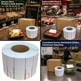 LST8010 Printing Scale Label, 58 x 40 mm, UPC/Ingredients 12 Rolls of 700 Labels