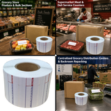 LST8000 Printing Scale Label, 58 x 30 mm, Non-UPC, 1,000 Per Roll, 12 Rolls/Box