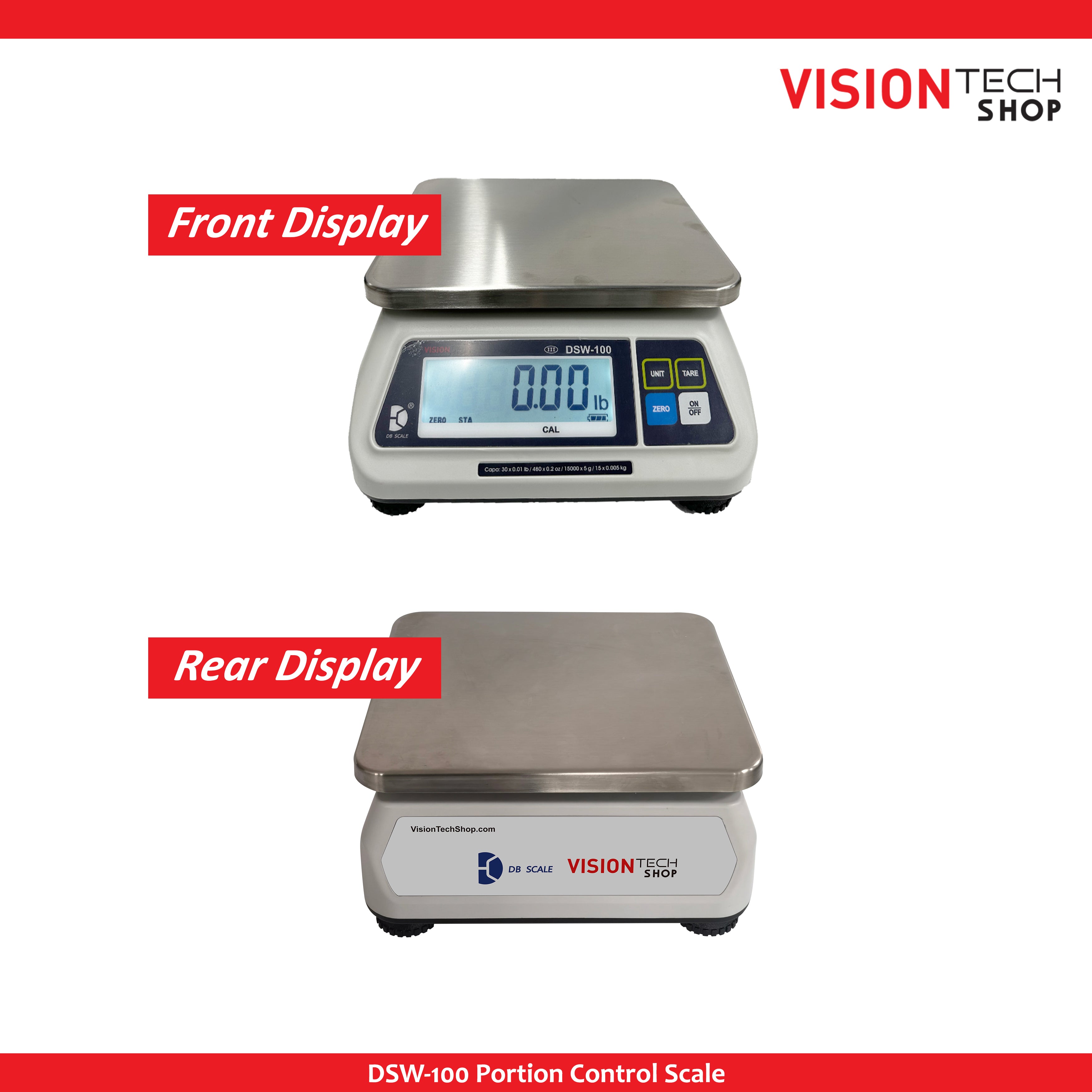 DSW-100 Portion Scale (Single Display)