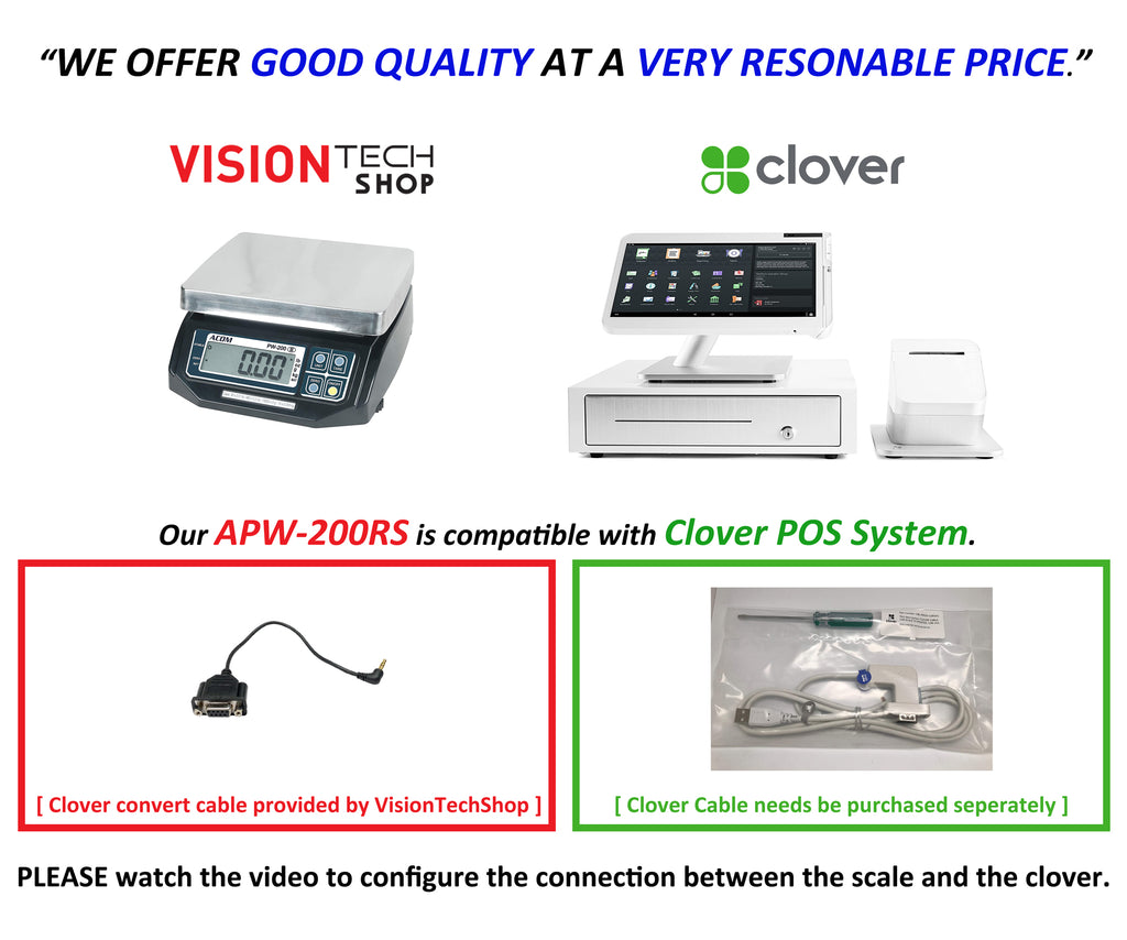 APW-200RS POS Interface Dual Display – VisionTechShop
