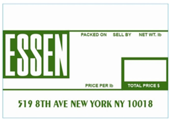 ESSEN LSE8018 Printing Scale Label, 58 x 40 mm, UPC, 12 Rolls of 700 Labels