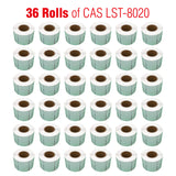 CAS8020-36 Printing Scale Label, 58 x 60 mm, UPC/Ingredients, 36 Rolls of 500 Labels